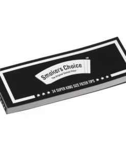 Smokers Choice Black Blunt Tips ekstra brede ublegede filtertips med perforering